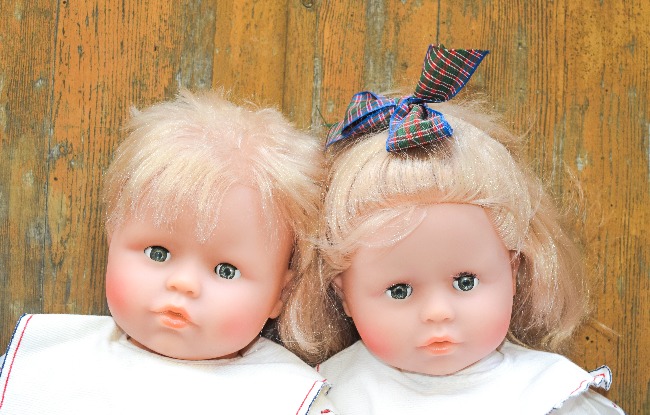 Bébés Corolle Petit Frère et Petite Sœur 1990