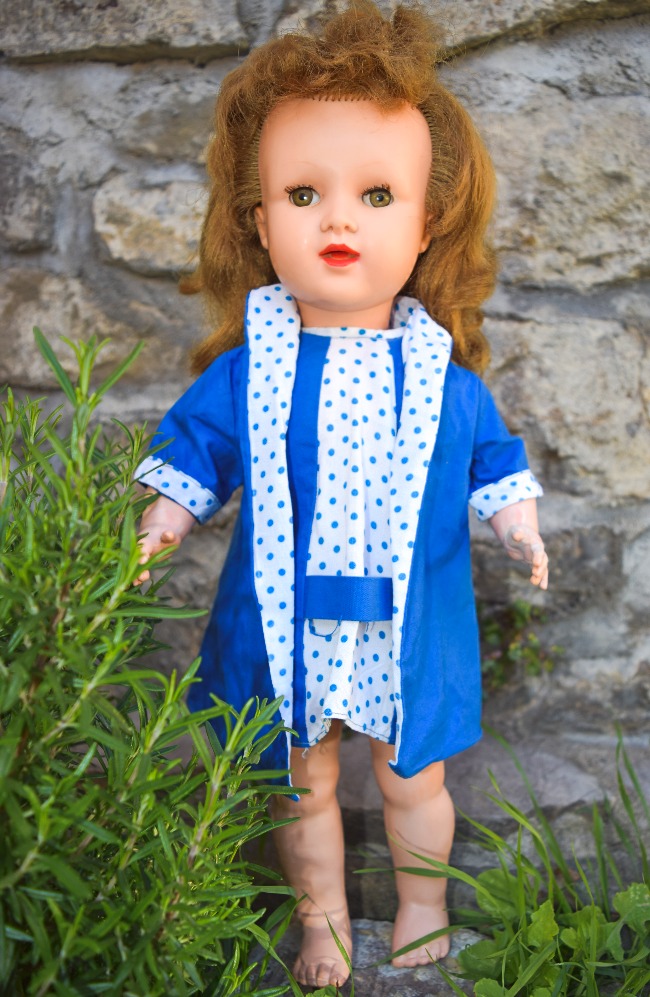 poupée Raynal en rhodialite années 1950 Brigitte