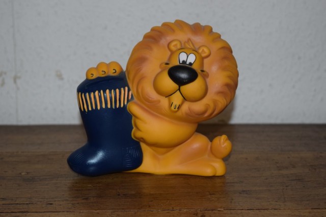Peluche Lion Mascotte Crédit Lyonnais AJENA 42 Cm - Vintage Années 80 Tour De France