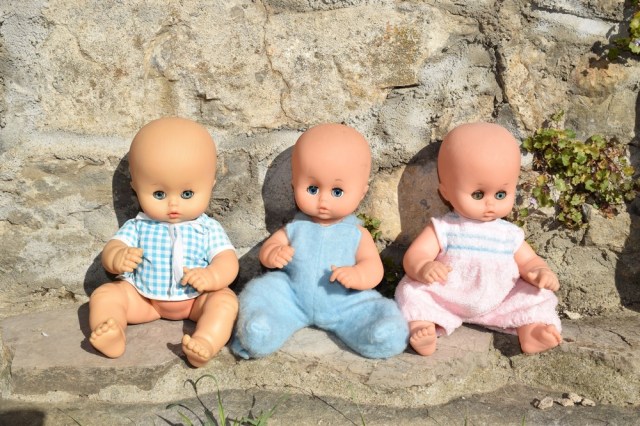 Lot De 2 Poupées Anciennes Clodrey – Baby Boude 6941-2020 Et 18-6134 – Années 70