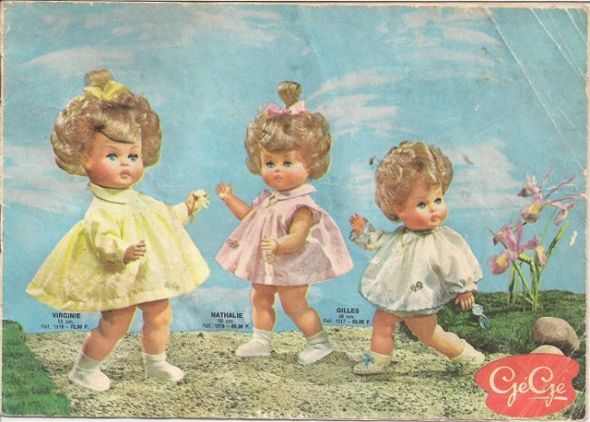 Catalogue jouets poupées Gégé 1963