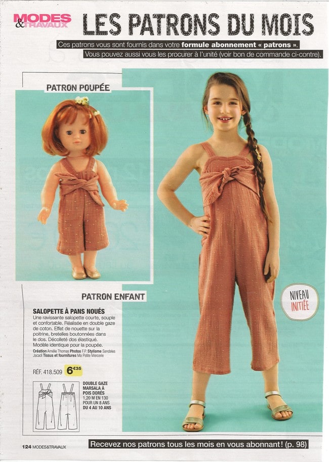 Modes & Travaux page poupée Mai 2019