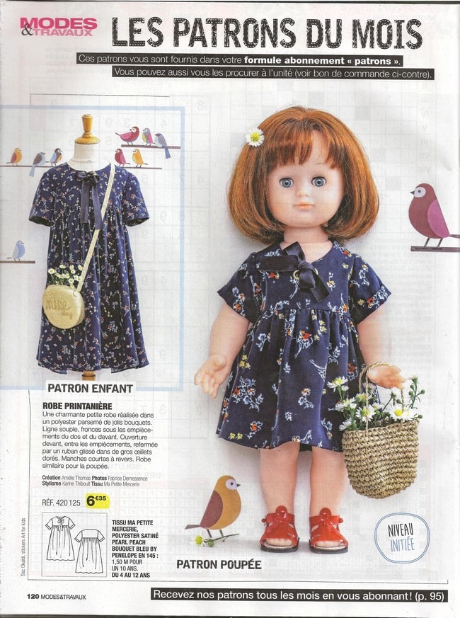 page poupée Modes & Travaux mai 2020