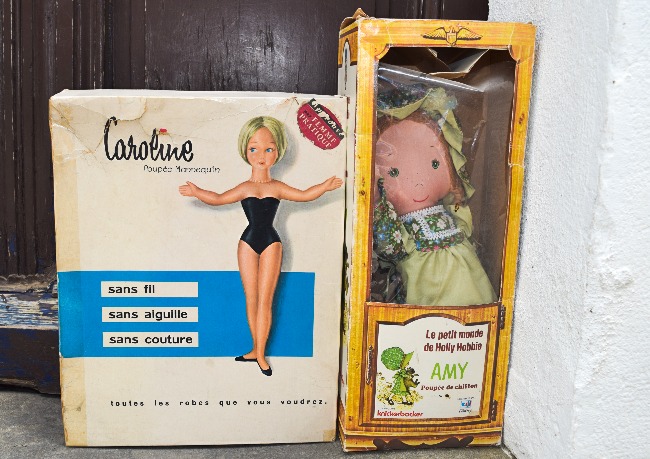 boîte poupée Clodrey Caroline et Knickerbocker